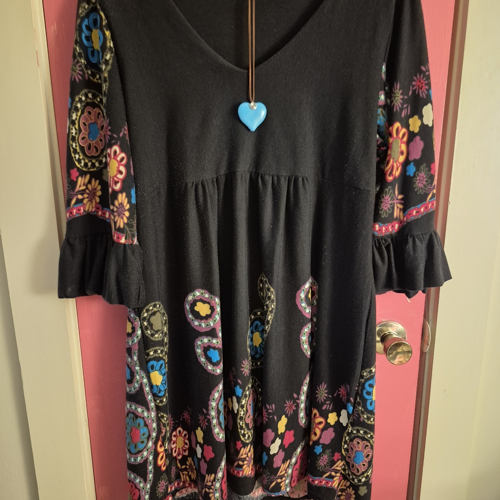 Floral Black Women's Top